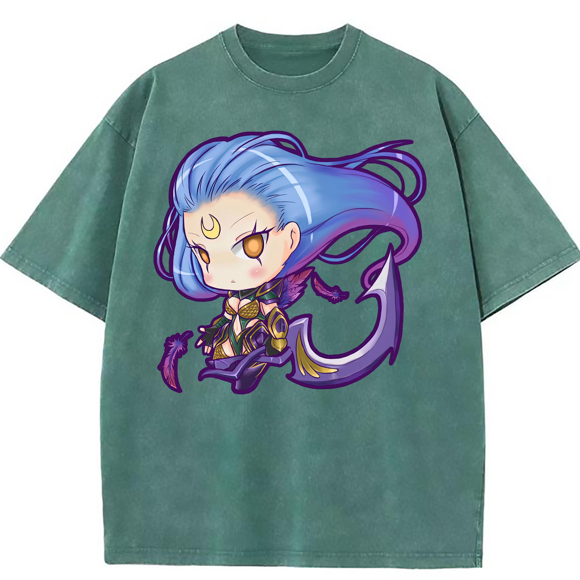 （画像用） リーグ・オブ・レジェンド League of Legends LOL 綿100% ヴィンテージ風 半袖Tシャツ（フロントプリント）